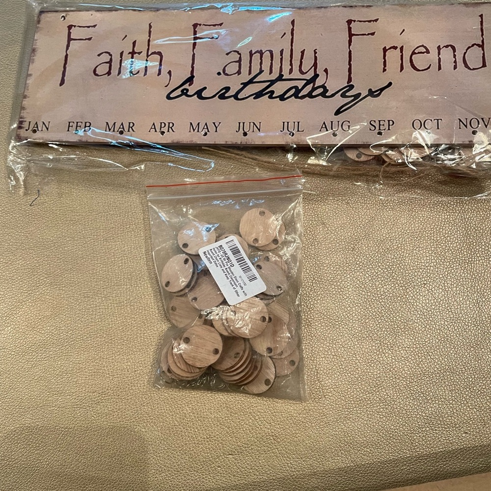 Family birthday board